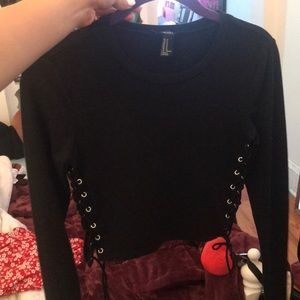 Forever 21 Black Long Sleeved Shirt